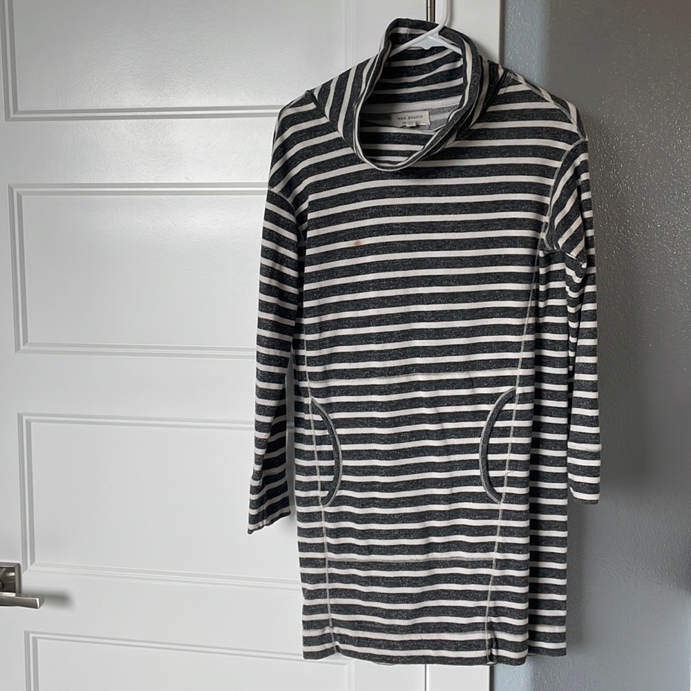 Striped Sweatshirt Dress